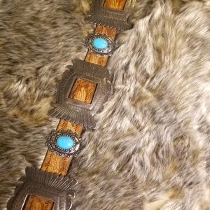 Doppia Vita Vintage Italian 90s Western Style Belt